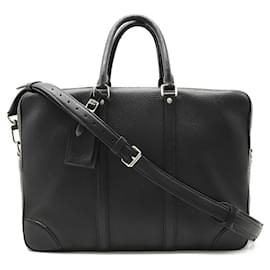 Louis Vuitton-Louis Vuitton Naxos Leather PDV Voyage GM Briefcase-Black