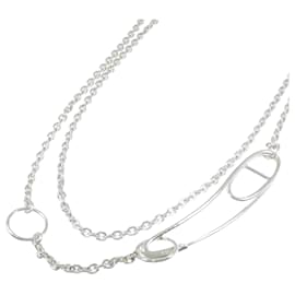 Hermès-Collier Punk Chaine d'Ancre Hermes-Argenté