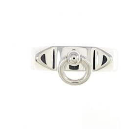 Hermès-Bague Collier de Chien Hermes-Argenté,Autre