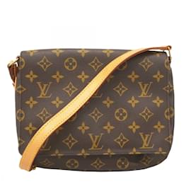 Louis Vuitton-Sac à épaule Musette Tango Monogram Louis Vuitton-Marron