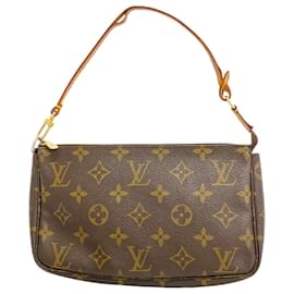 Louis Vuitton-Pochette Accessoires Monogram Louis Vuitton-Marron