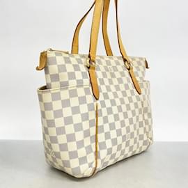 Louis Vuitton-Sac tote Damier Azur Louis Vuitton-Blanc