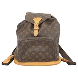 Louis Vuitton-Sac à dos Montsouris GM Monogram Louis Vuitton-Marron