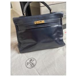 Hermès-Sacs à main-Bleu Marine