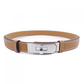 Hermès-Hermes Kelly Standard Brown Belt-Brown