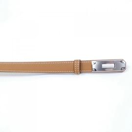 Hermès-Hermes Kelly Standard Brown Belt-Brown