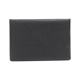Hermès-Hermes Calvi Business Card Holder-Black