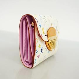 Louis Vuitton-Portefeuille pliant Louis Vuitton-Rose,Blanc
