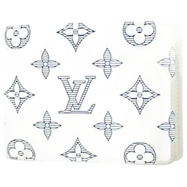 Louis Vuitton-Louis Vuitton Monogram Shadow Bill Wallet-White