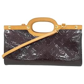 Louis Vuitton-Sac à main Louis Vuitton Vernis Roxbury Drive M91995-Bordeaux
