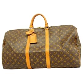 Louis Vuitton-Sac Boston Monogram Keepall 55 Louis Vuitton-Marron