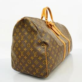 Louis Vuitton-Louis Vuitton Boston Bag Monogram Keepall 55-Brown