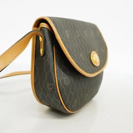 Christian Dior-Christian Dior Honeycomb Shoulder Bag-Brown