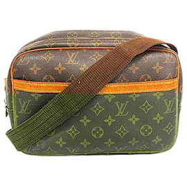 Louis Vuitton-Sac à épaule Reporter PM Monogram Louis Vuitton-Marron