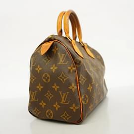 Louis Vuitton-Sac à main Louis Vuitton Monogram Speedy 25-Marron