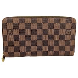 Louis Vuitton-Louis Vuitton Long Wallet Damier Zippy Organizer-Damier ebene