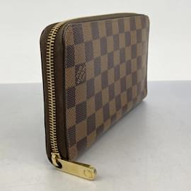 Louis Vuitton-Portefeuille long Louis Vuitton Damier Zippy Organizer-Damier ebène
