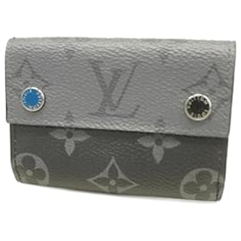 Louis Vuitton-Portefeuille pliant Louis Vuitton-Marron,Noir