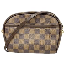 Louis Vuitton-Sac à épaule Louis Vuitton Damier Pochette Ipanema-Damier ebène