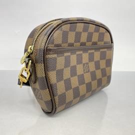 Louis Vuitton-Sac à épaule Louis Vuitton Damier Pochette Ipanema-Damier ebène
