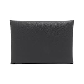 Hermès-Hermes Calvi Duo Coin Case-Black