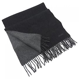 Hermès-Hermes Cashmere Stole-Brown,Black