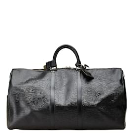 Louis Vuitton-Louis Vuitton Epi Keepall 55 Boston Bag-Black
