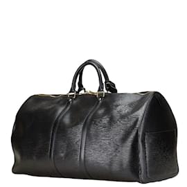 Louis Vuitton-Louis Vuitton Epi Keepall 55 Boston Bag-Black