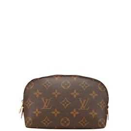 Louis Vuitton-Louis Vuitton Monogram Pochette Tick Pouch M47515-Brown,Monogram