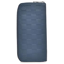 Louis Vuitton-Louis Vuitton Zippy Wallet Vertical-Blue