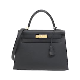 Hermès-Hermes Kelly 28cm Handbag-Black