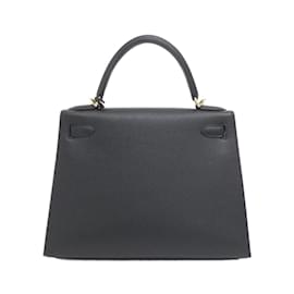 Hermès-Hermes Kelly 28cm Handbag-Black