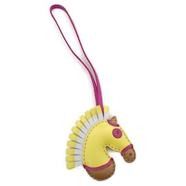 Hermès-Hermes GG Camayeu Handbag Charm-Purple,Yellow