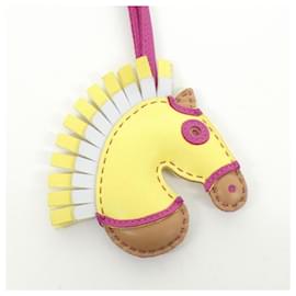 Hermès-Hermes GG Camayeu Handbag Charm-Purple,Yellow