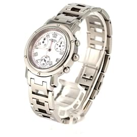 Hermès-Hermes Clipper Nacle Chronograph CL1.310 SS Quartz Watch-Other
