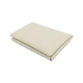 Hermès-Hermes Calvi Business Card Holder-Beige,Cream