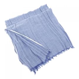 Hermès-Hermes Blue Stole-Blue