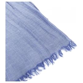 Hermès-Hermes Blue Stole-Blue