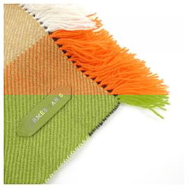 Hermès-Hermes Cashmere Stole-Red,Beige