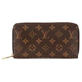 Louis Vuitton-Louis Vuitton Monogram Zippy Wallet-Brown,Monogram