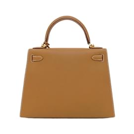 Hermès-Hermes Kelly 28cm Handbag-Brown
