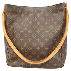 Louis Vuitton-Louis Vuitton Monogram Looping GM Shoulder Bag-Brown