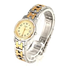 Hermès-Hermes Clipper Combi CL4.220 SSxGP Quartz Watch-Other