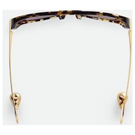 Bottega Veneta-Lunettes de soleil Aviator MXN 15 940 Lunettes de soleil Aviator en acétate recyclé avec des embouts de branches en forme de goutte caractéristiques.-Marron,Doré