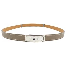 Hermès-Hermes Kelly Standard Gray Belt-Brown