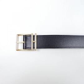 Hermès-Cinto reversível Hermès-Marrom,Preto
