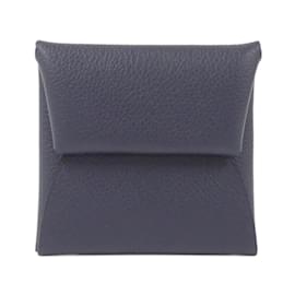 Hermès-Hermes Bastia Coin Purse in Blue Indigo-Blue