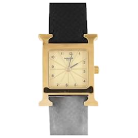 Hermès-Hermes Heure H Gold Plated Wristwatch-Other