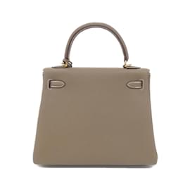 Hermès-Hermes Kelly 25cm Handbag in Etoupe Gray-Taupe