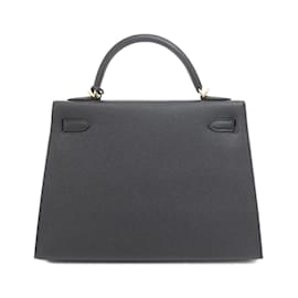 Hermès-Sac à main Hermes Kelly 32 cm-Noir